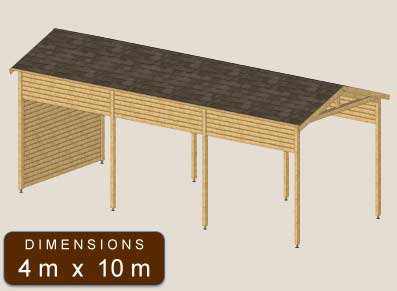 abriter son vehicule de loisir largeur 4m, profondeur 7m et plus